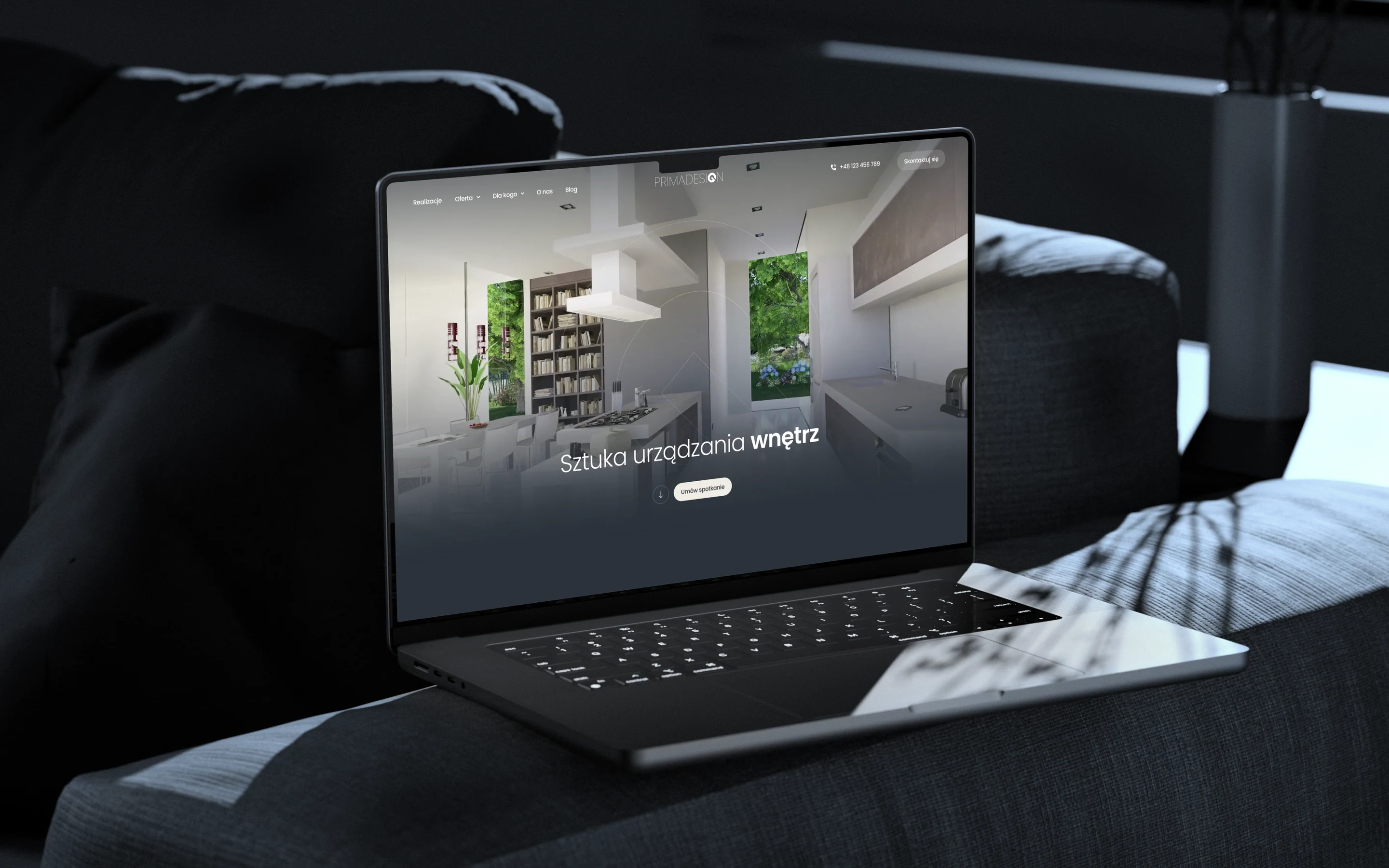 An elegant portfolio for a Tri-City interior design studio — project preview