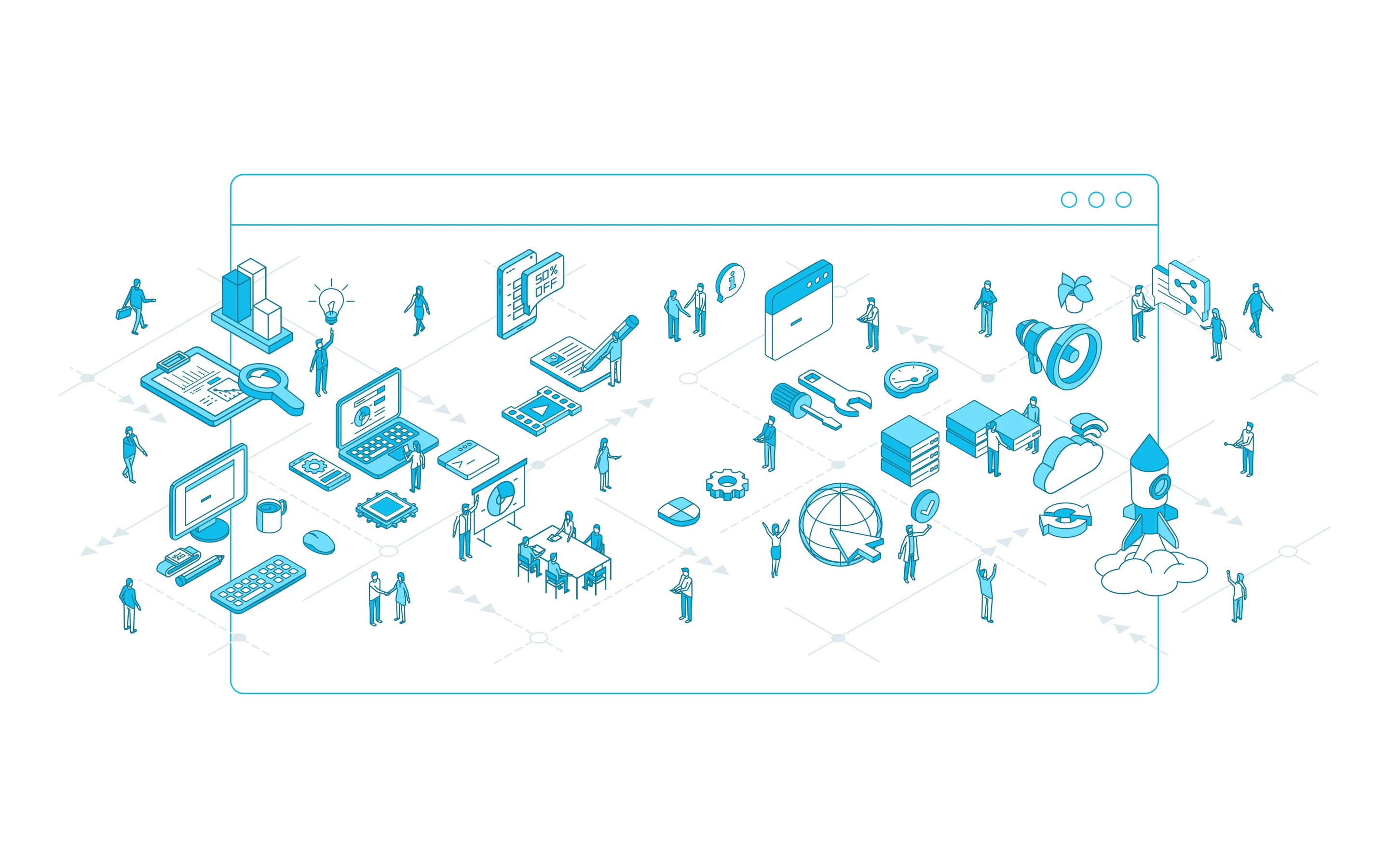 A modern company website and service catalogue for IT experts — project preview