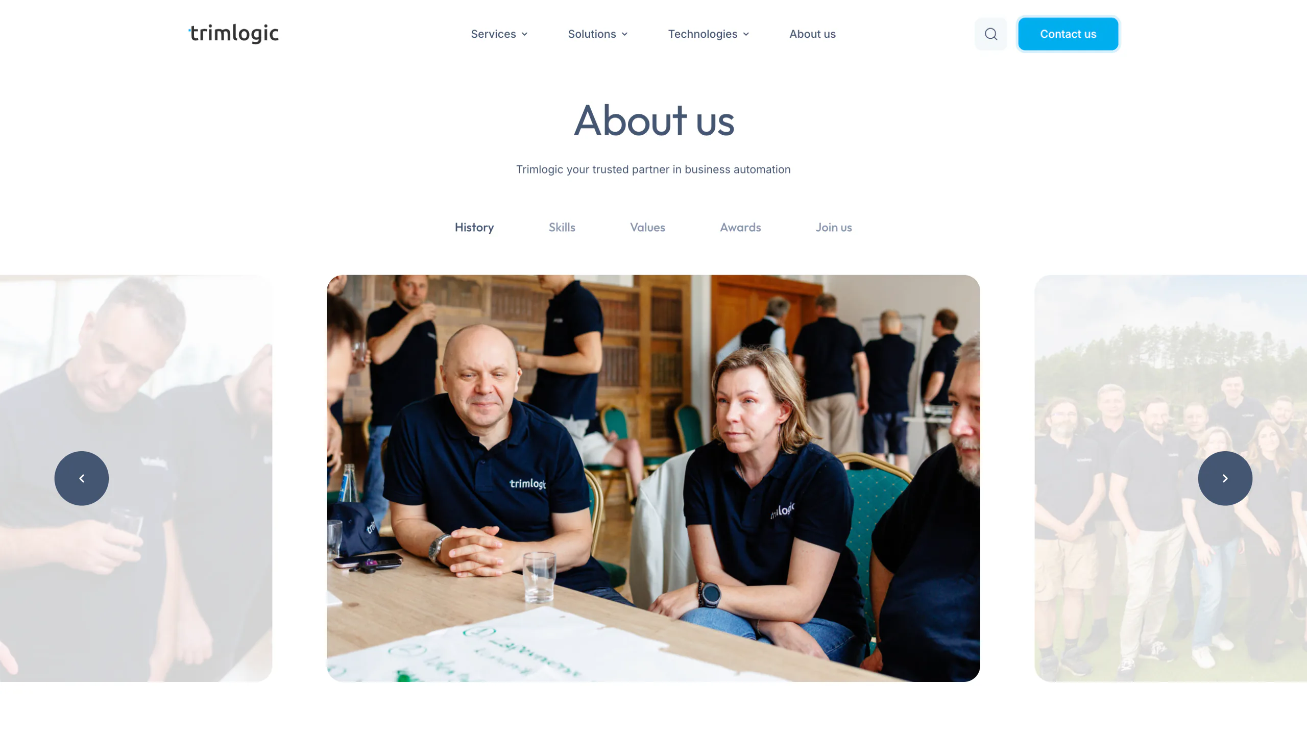 A modern company website and service catalogue for IT experts — website view 3