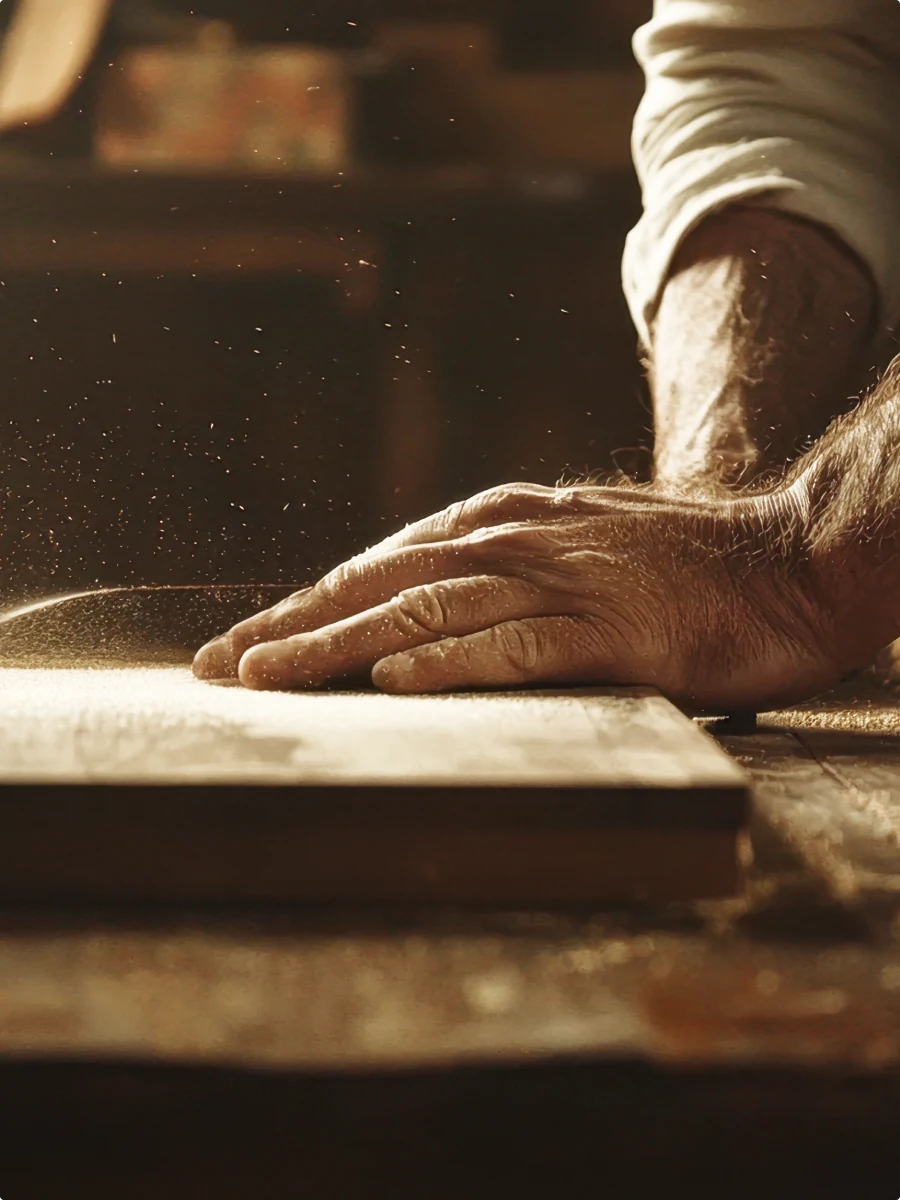 A digital showroom for an artisan joinery studio — website view 2