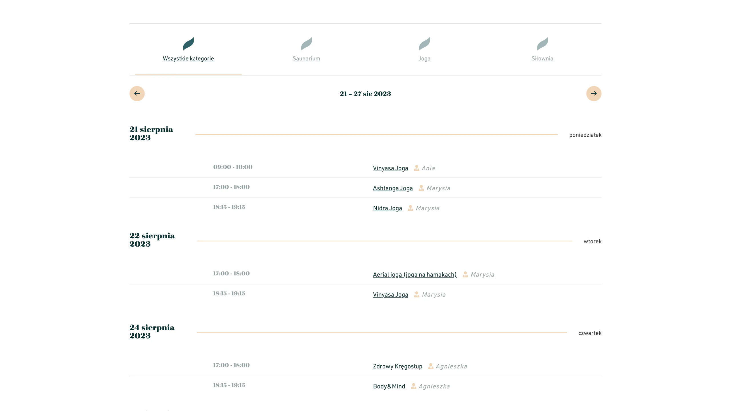 An intuitive website for a spa in Sopot — website view 1