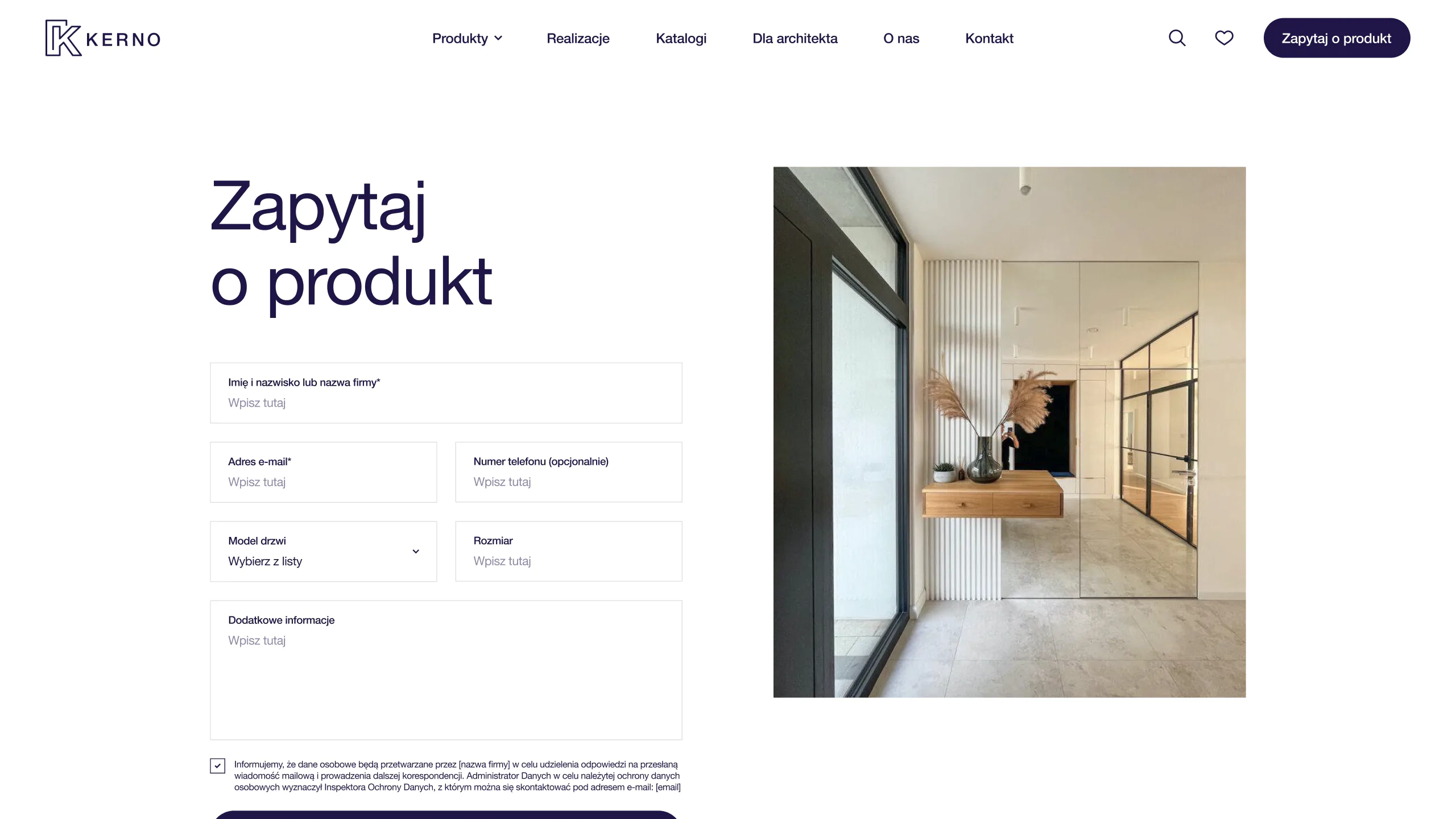 A digital showroom for an artisan joinery studio — website view 4