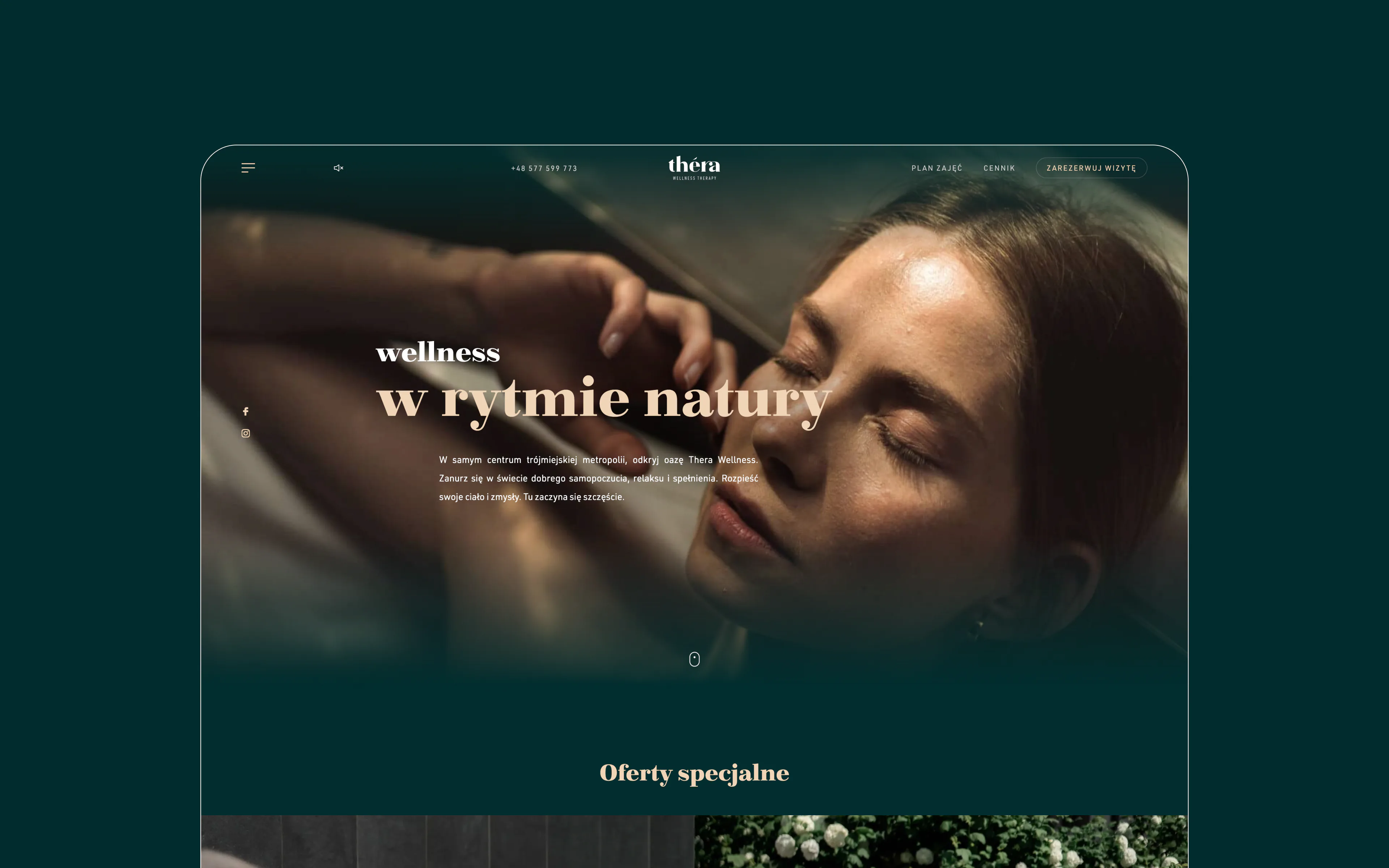 An intuitive website for a spa in Sopot — website view 1