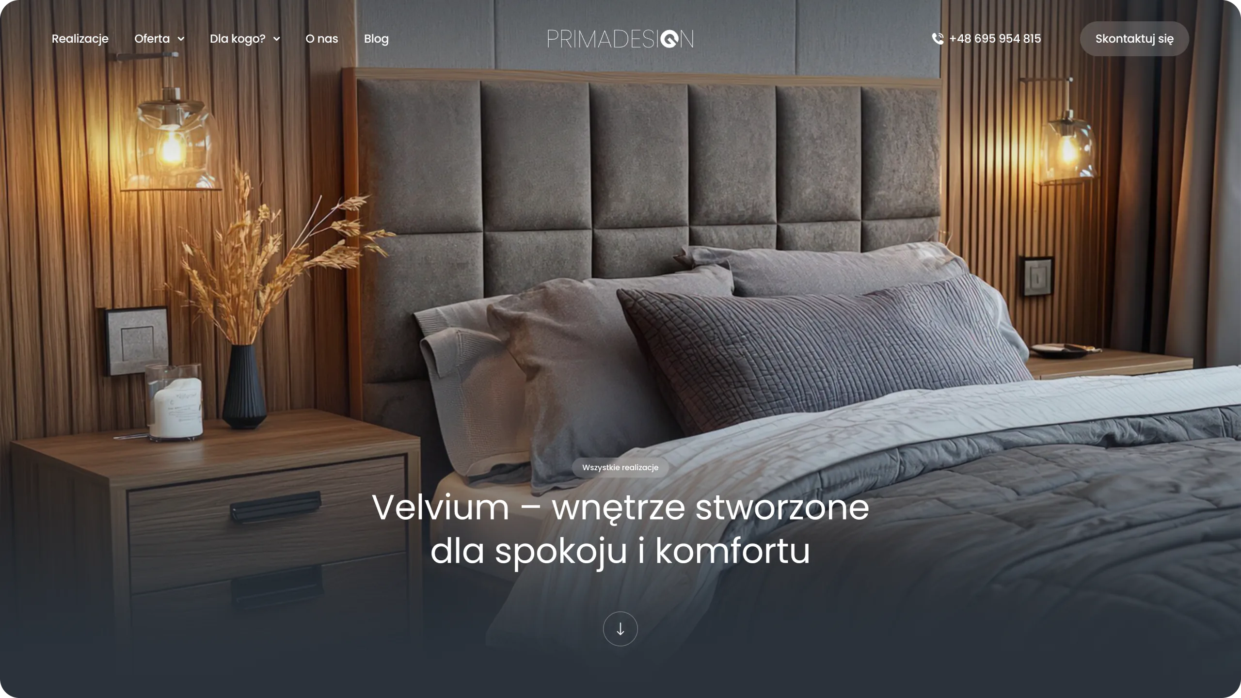 An elegant portfolio for a Tri-City interior design studio — website view 3