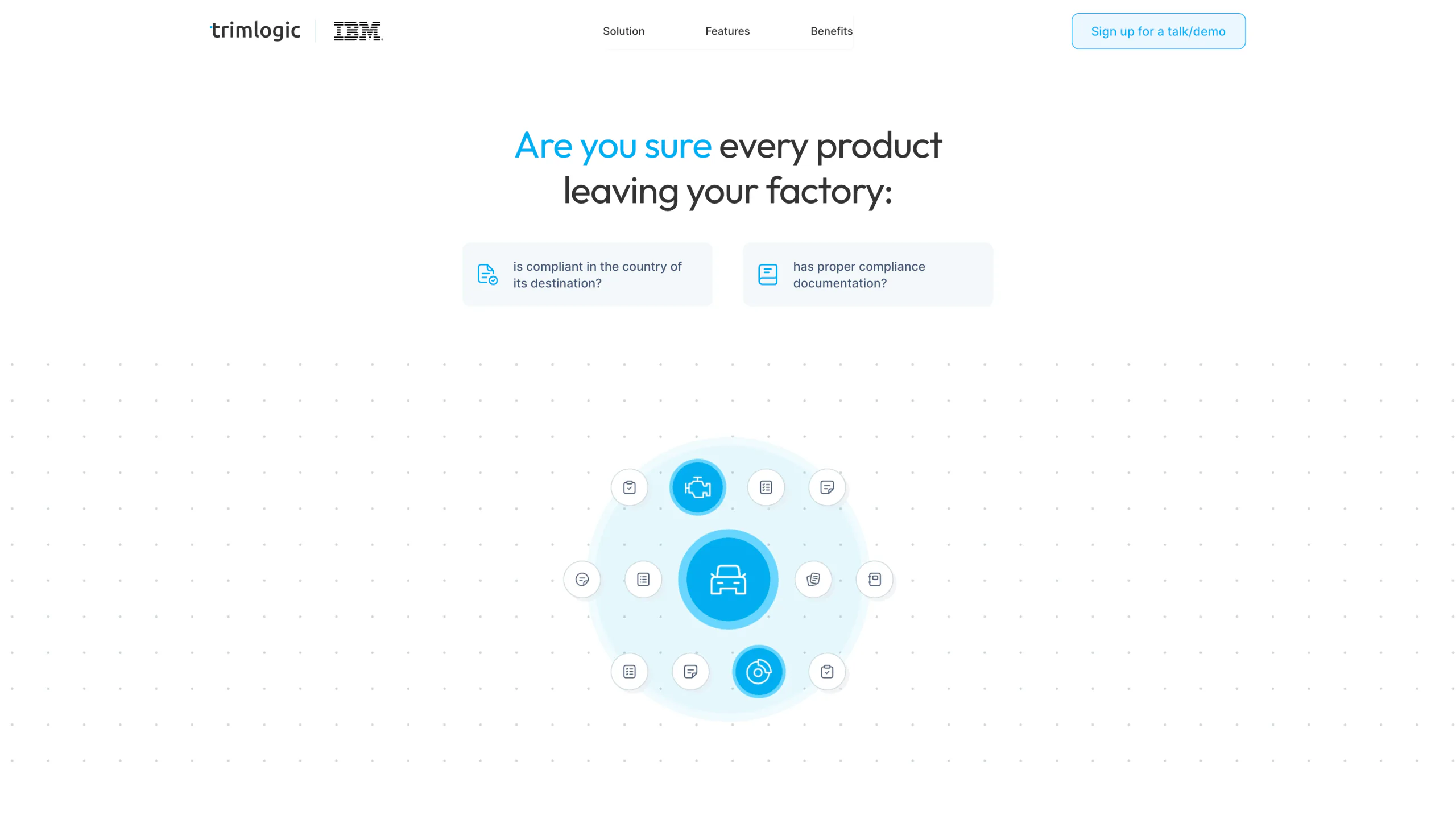A series of landing pages for a software distributor — website view 1