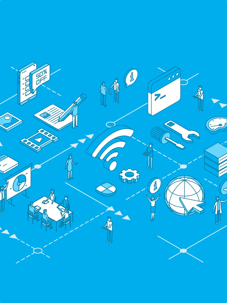 A modern company website and service catalogue for IT experts — website view 2