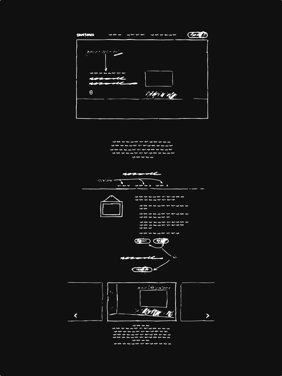 A landing page for a design competition — website view 1