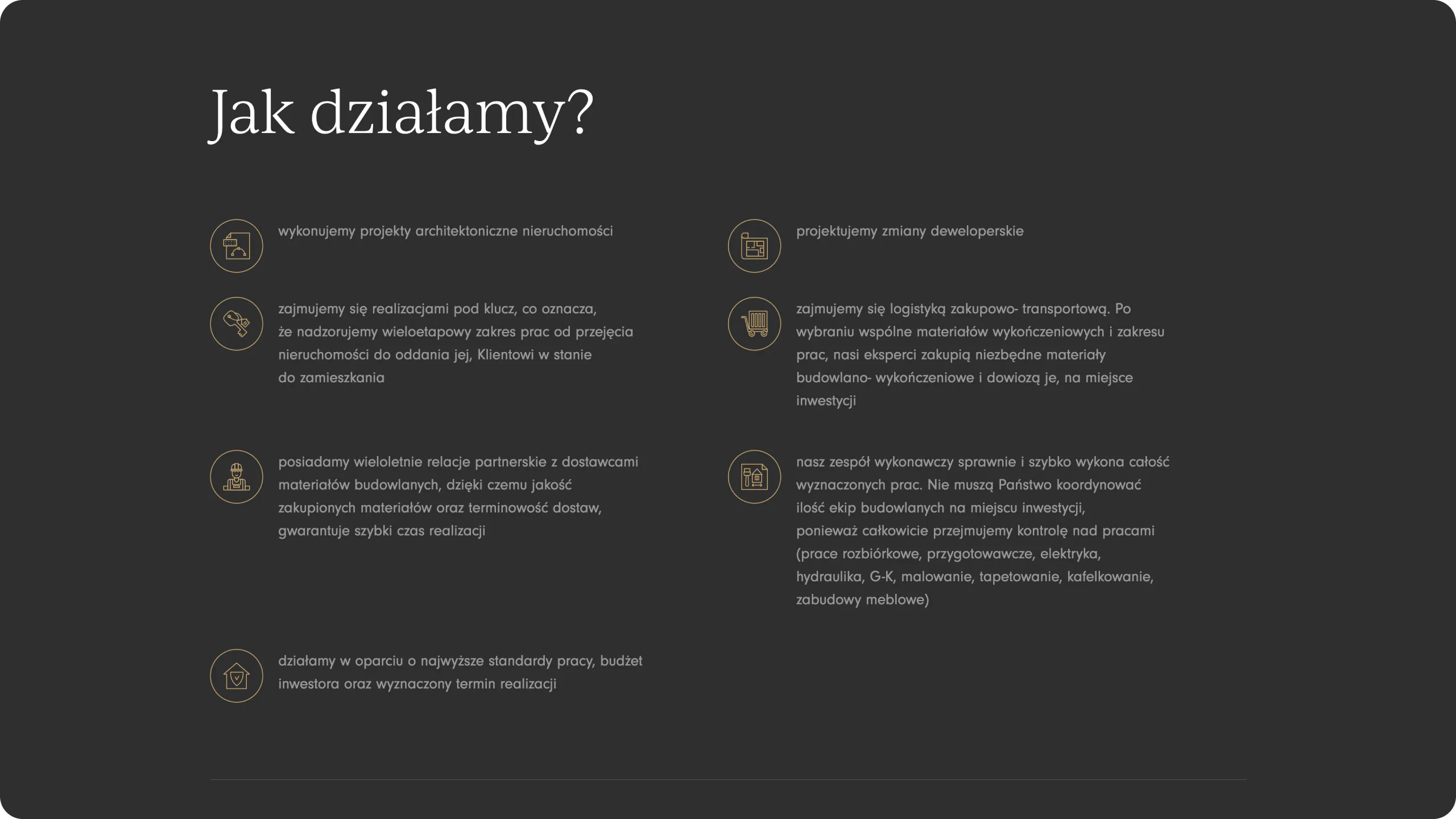 A website for an interior design studio — website view 2