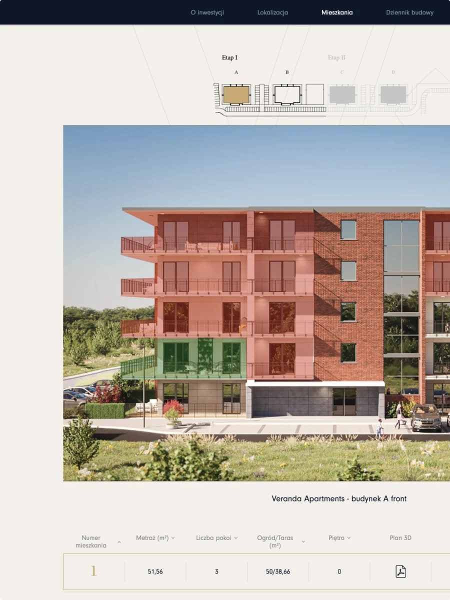 A practical website for a property developer — website view 2
