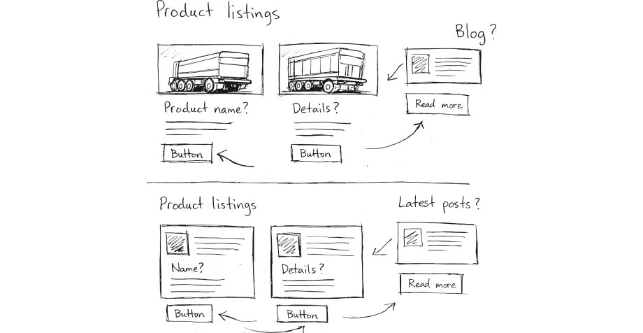 A product catalogue for a German trailer and tipper manufacturer — website view 2