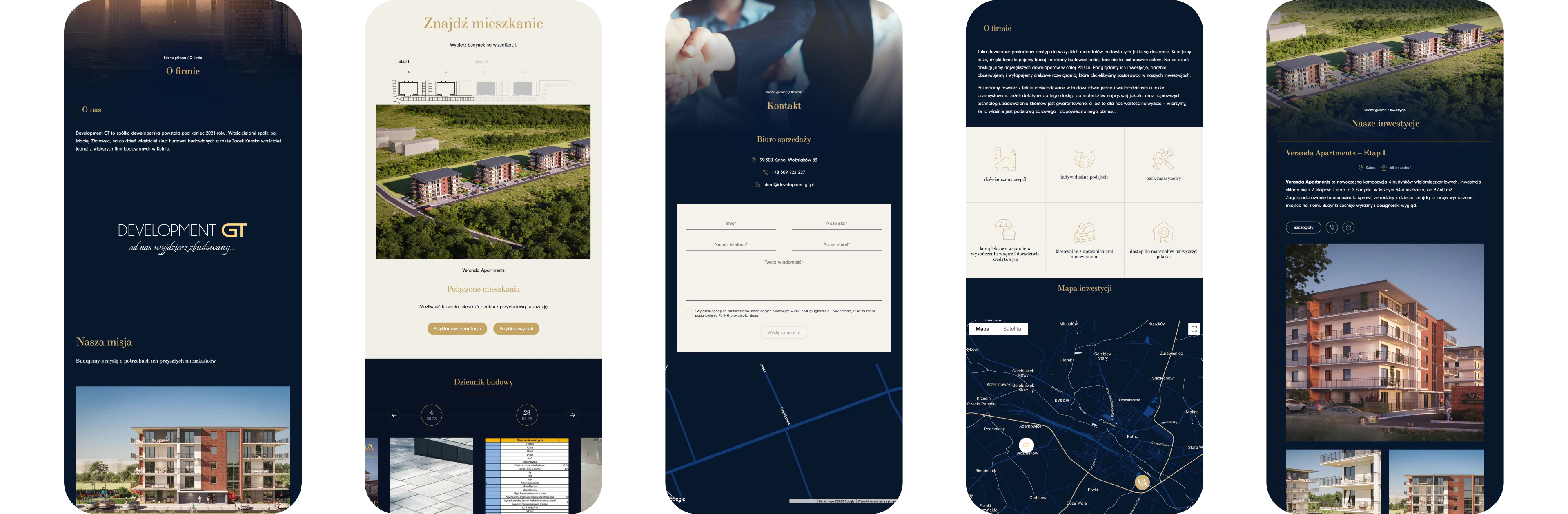 A practical website for a property developer — website view 1
